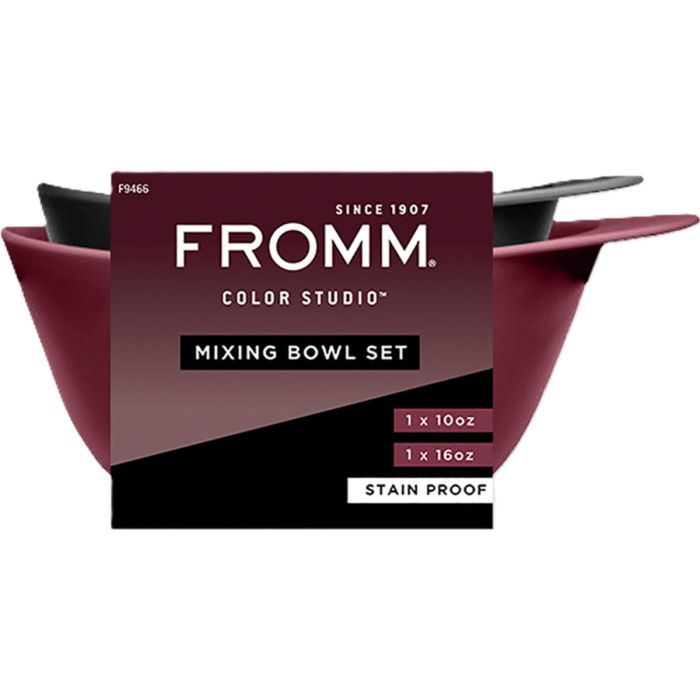 Fromm Color Studio Mixing Bowl Set - Noir Black - 4 Pack #F9468