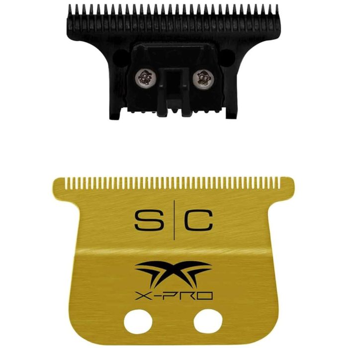 Gamma+ Replacement X-Pro Wide Stainless Steel Hair Trimmer Blade with The One Cutter Set #GP528SB