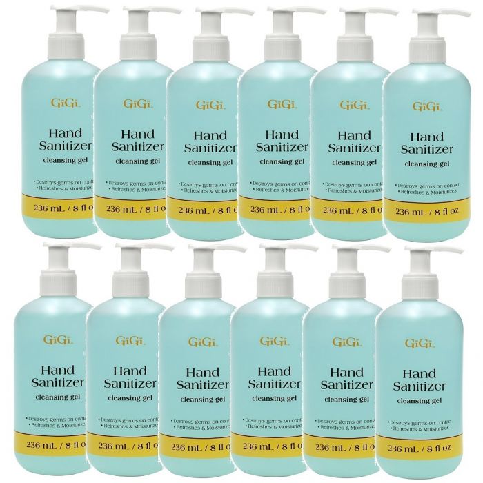 GiGi Hand Sanitizer with Pump 8 oz - 12 Pack