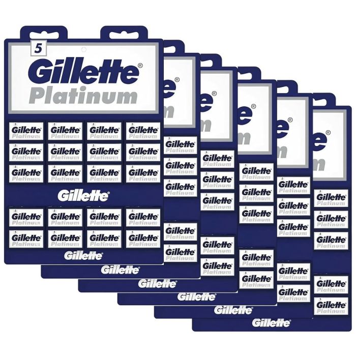 Gillette Platinum Double Edge Blades - 600 Blades [100 Blades X 6 Pack]