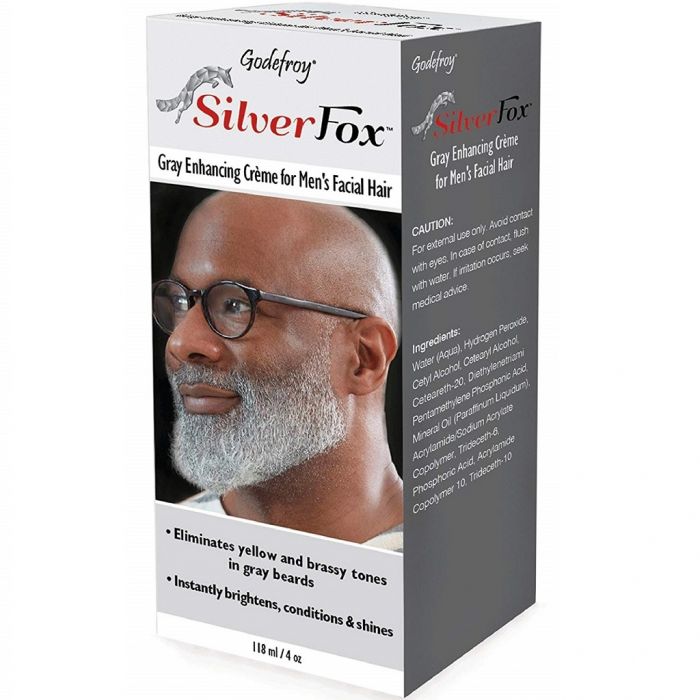 Godefroy SilverFox Gray Enhancing Beard Creme For Ethnic Hair Types 3 oz