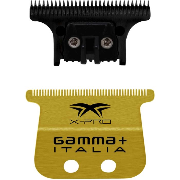 Gamma+ Replacement X-Pro Wide Stainless Steel Hair Trimmer Blade with The One Cutter Set #GP528SB