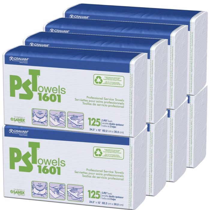 Graham PST Towels 1601 - 1000 2-Ply Towels #16161 [125 2-Ply Towels x 8 Pack]