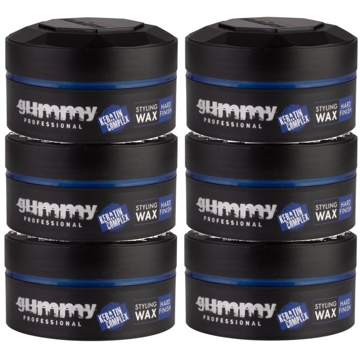 Fonex Gummy Styling Wax - Hard Finish 5 oz [6 Pack]