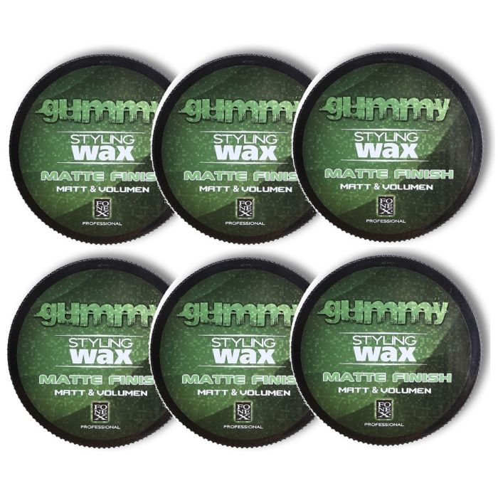 Fonex Gummy Styling Wax - Matte Finish 5 oz - 6 Pack
