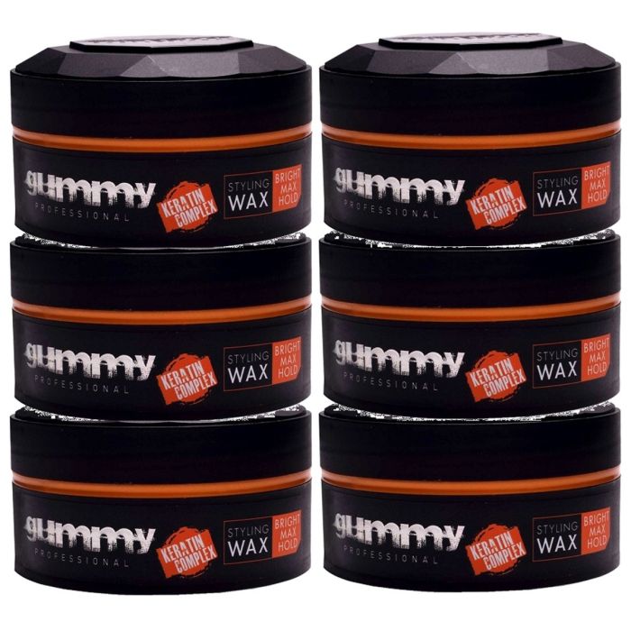 Fonex Gummy Styling Wax - Bright Wax Hold 5 oz [6 Pack]