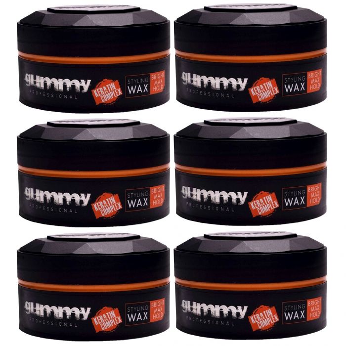 Fonex Gummy Styling Wax - Bright Wax Hold 5 oz - 6 Pack