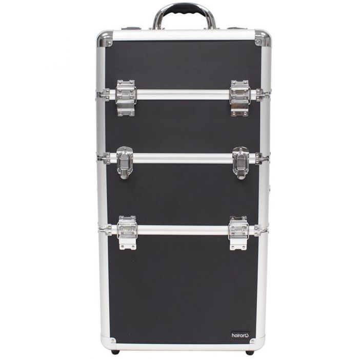 HairArt Professional 2-Piece Aluminum Case - Black #79168