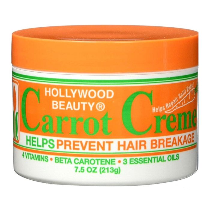 Hollywood Beauty Carrot Creme Helps Prevent Hair Breakage 7.5 oz
