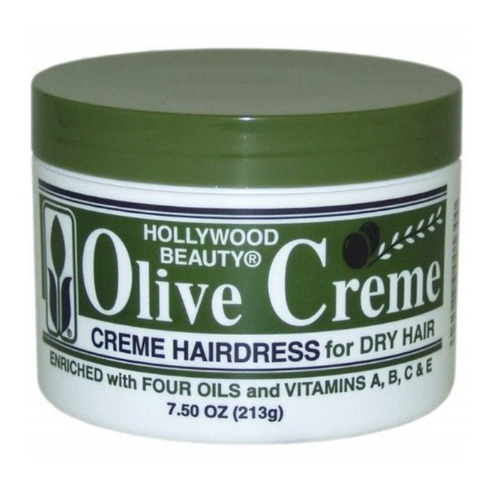 Hollywood Beauty Olive Creme Creme Hairdress for Dry Hair 7.5 oz