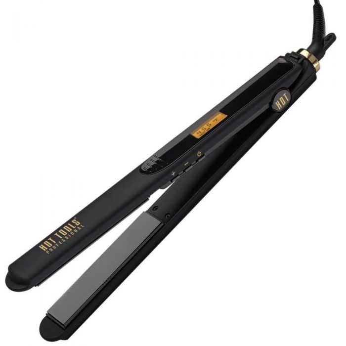 Hot Tools Black Gold Digital Salon Long Flat Iron - 1" #HT7118BG