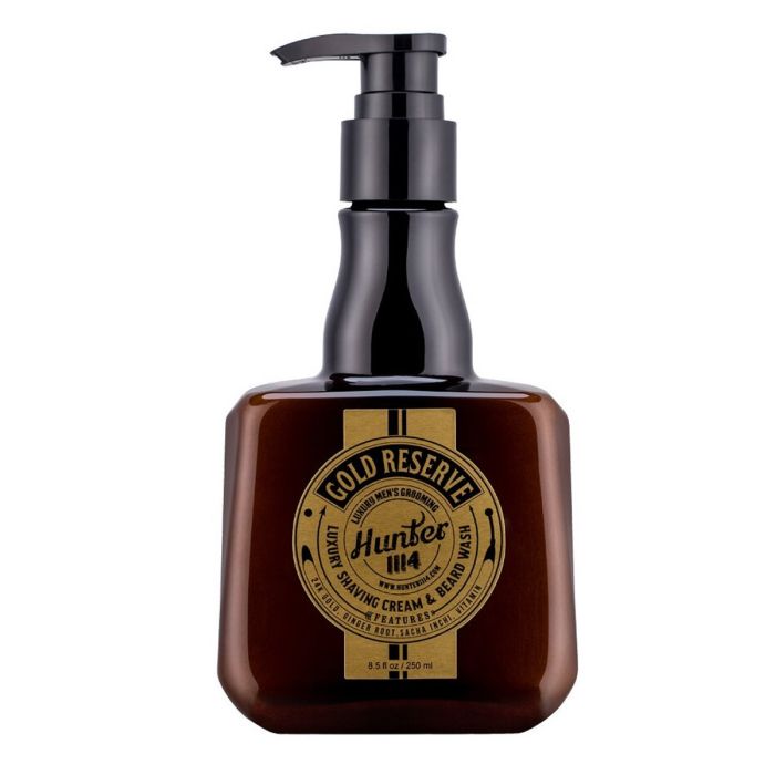 Hunter 1114 Gold Reserve - Luxury Shaving Cream and Beard Wash 8.5 oz