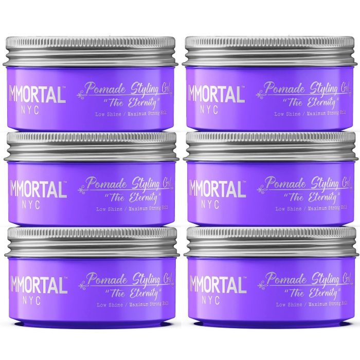 Immortal NYC Pomade Styling Gel [The Eternity] 5.07 oz [6 Pack]