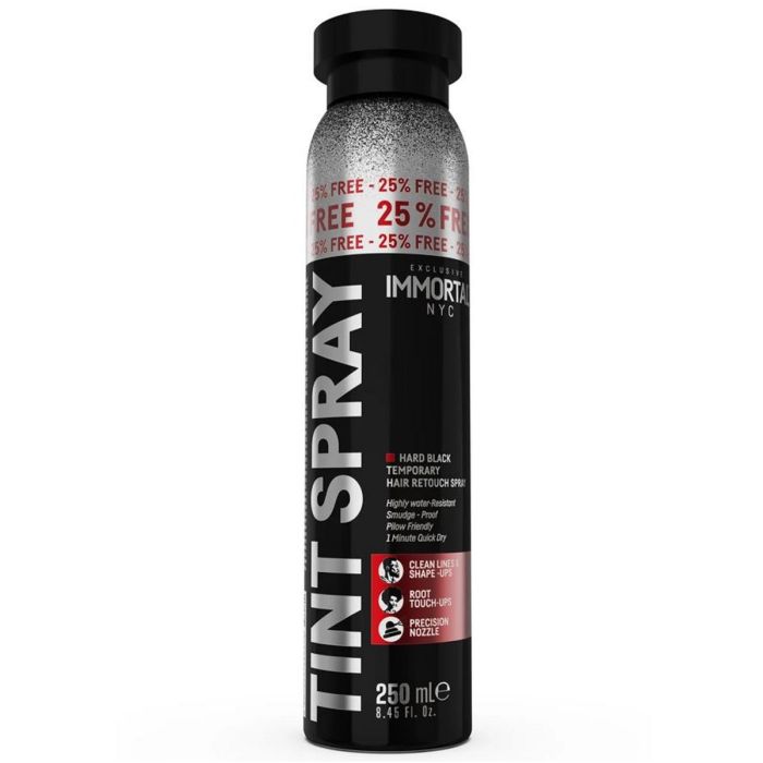 Red by Kiss Tintation Temporary Hair Color Spray - Black 6 oz #TCSL01D [BIGGER SIZE]