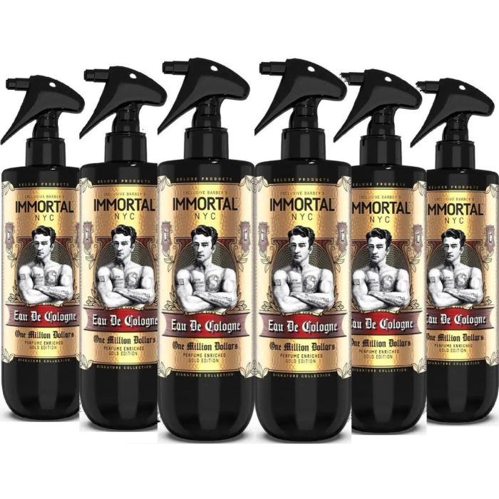 Immortal NYC One Million Dollars Eau De Cologne 16.9 oz [6 Pack]