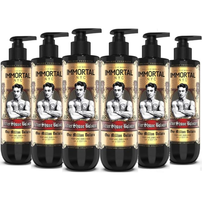Immortal NYC One Million Dollars After Shave Balsam 16.9 oz [6 Pack]
