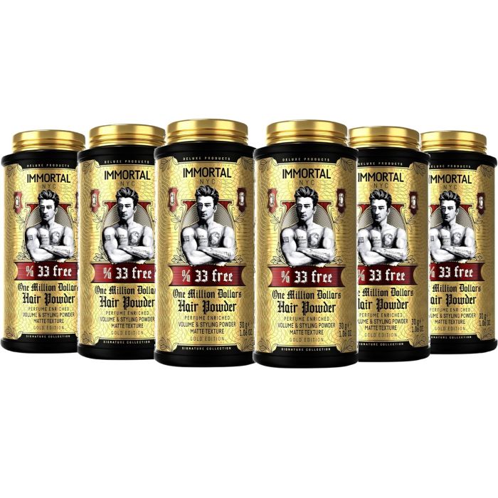 Immortal NYC One Million Dollars Hair Powder 1.06 oz [6 Pack]