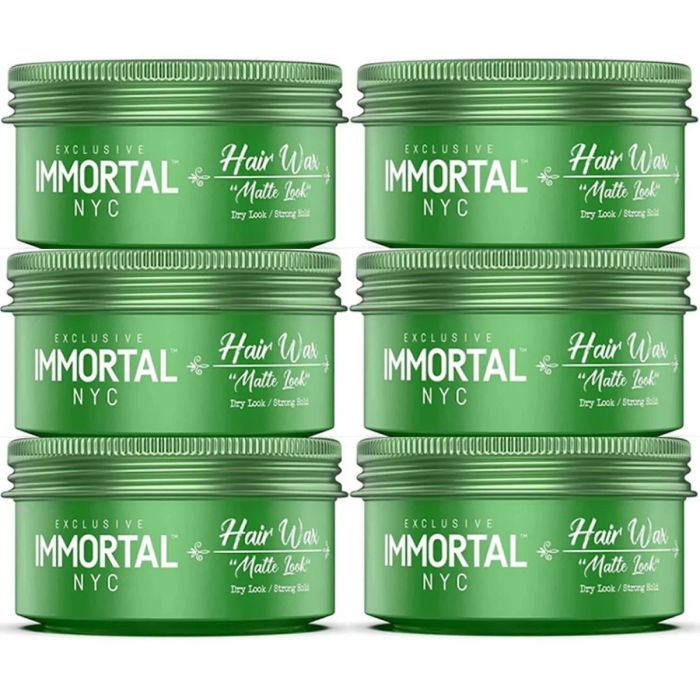 Immortal NYC Hair Wax [Matte Look] 5.07 oz [6 Pack]