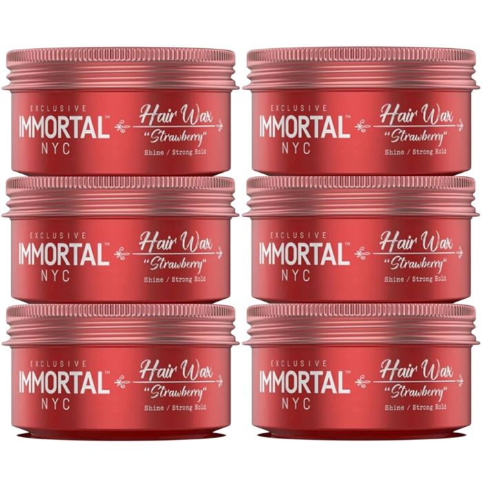 Immortal NYC Exclusive Hair Wax [Strawberry] 5.07 oz [6 Pack]