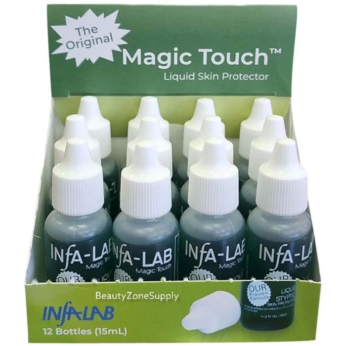 Infalab Magic Touch Liquid Styptic Skin Protector 0.5 oz [12 Pack Display]