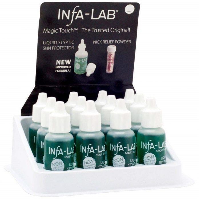 Infalab Magic Touch Liquid Styptic Skin Protector 0.5 oz [12 Pack Display]