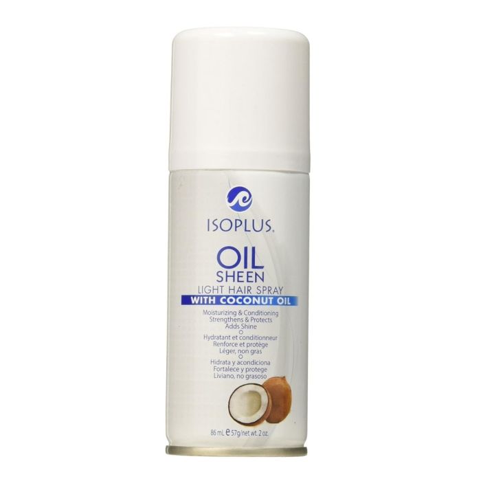 Isoplus Oil Sheen Light Hair Spray With Coconut Oil 2 oz