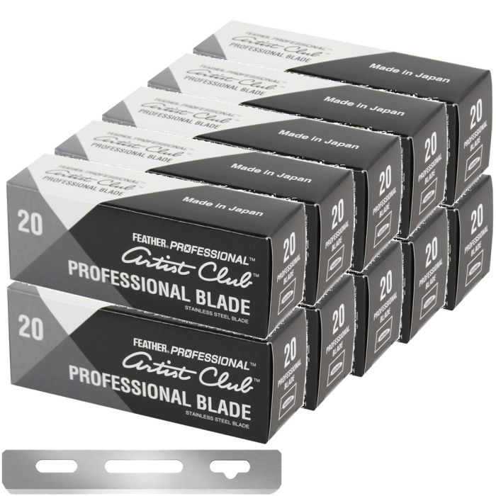 Jatai Feather Artist Club Professional Blades - 200 Blades #PB-20 [20 Blades X 10 Box]