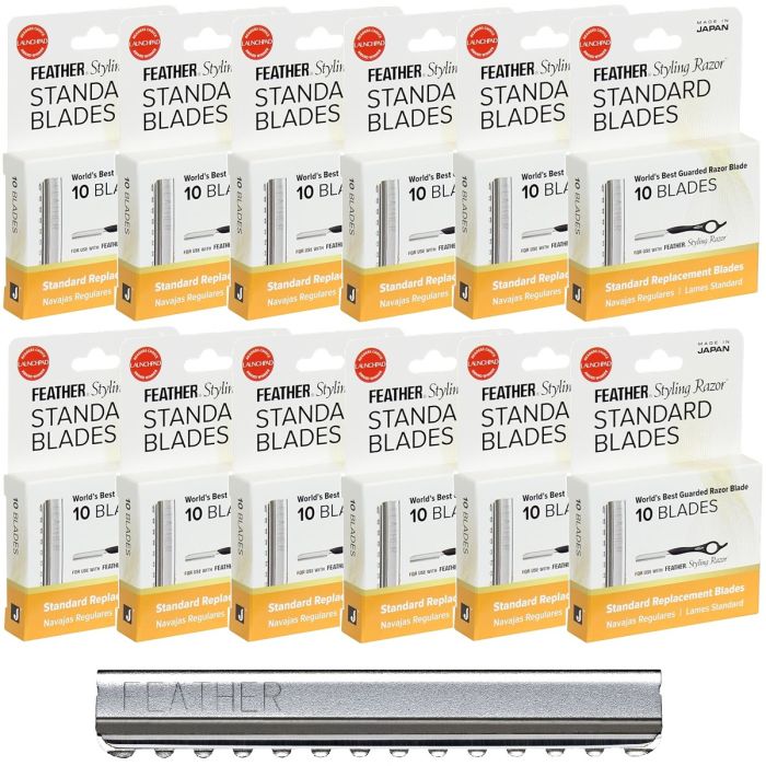 Jatai Feather Styling Razor Standard Blades - 120 Blades #F1-20-100 [10 Blades X 12 Box]