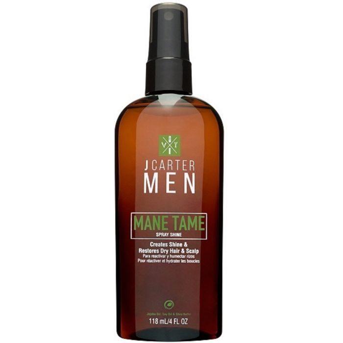 J Carter Men Mane Tame Spray Shine 4 oz