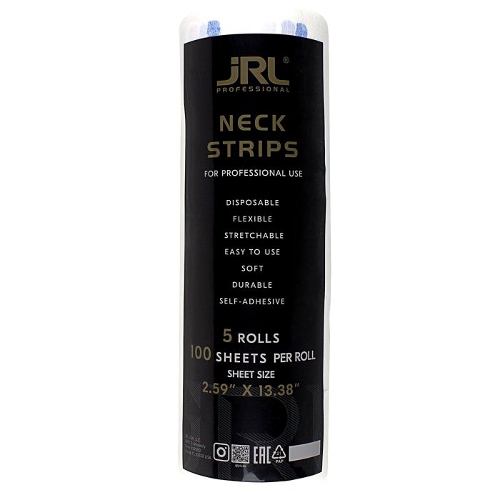 JRL Neck Strips White - 500 Strips #JRL-LP23014