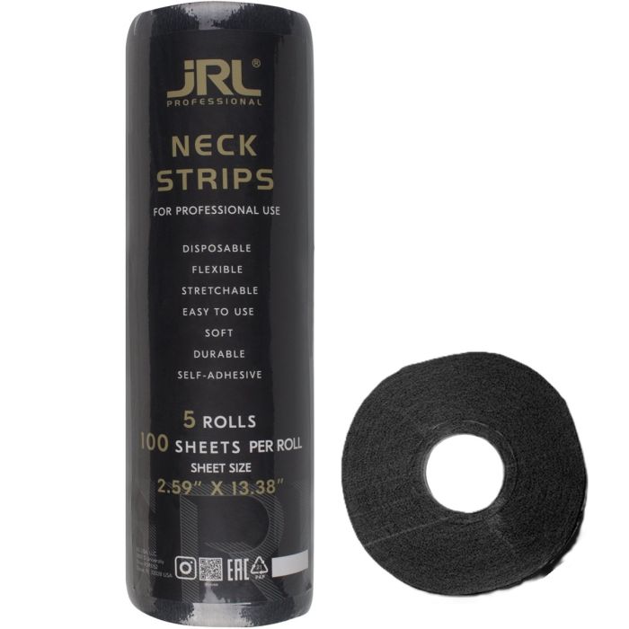 JRL Neck Strips - 500 Strips [Black] #JRL-LP23015
