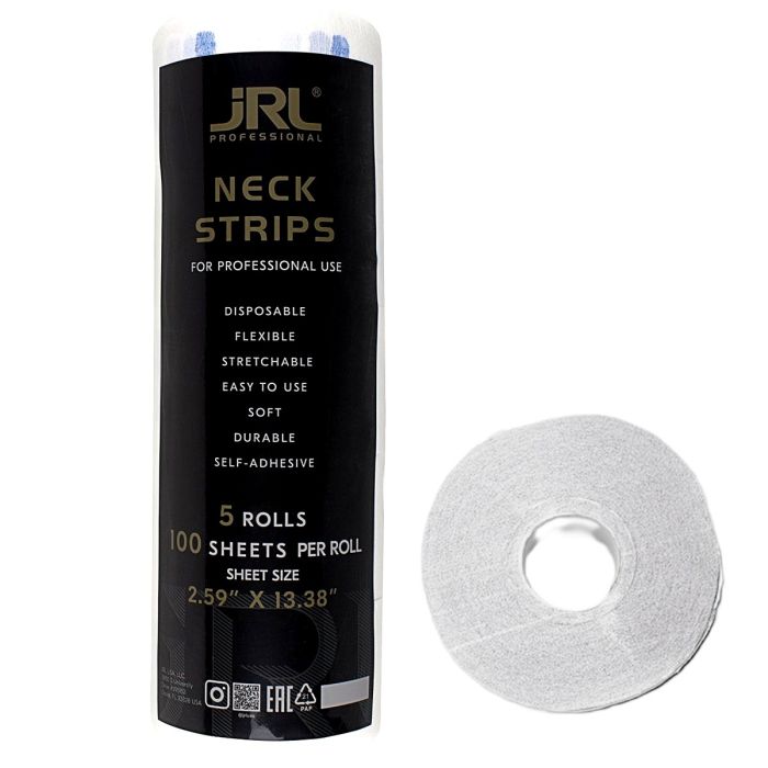 JRL Neck Strips - 500 Strips [White] #JRL-LP23014