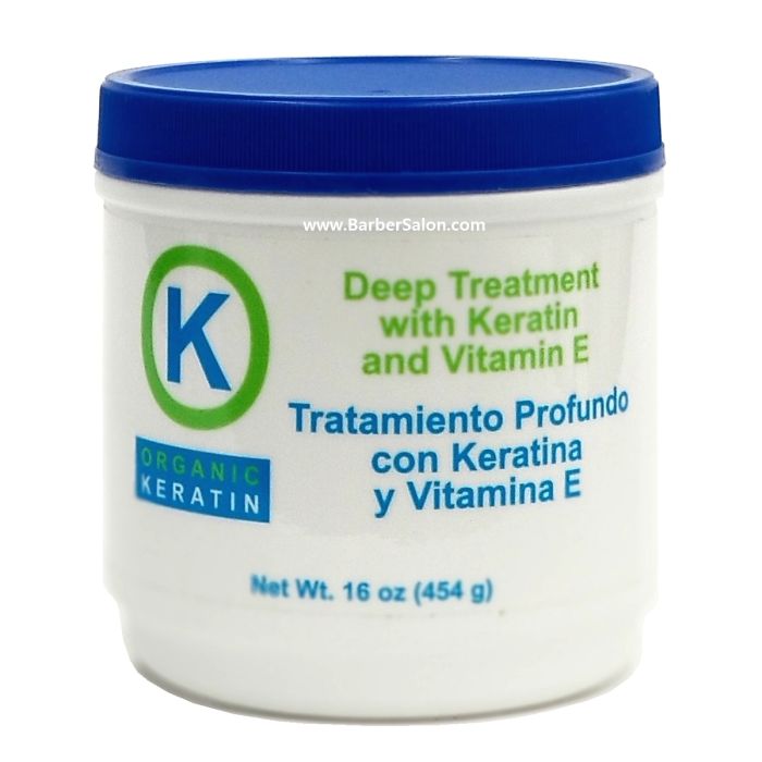 K Organic Keratin Deep Treatment with Keratin and Vitamin E 16 oz