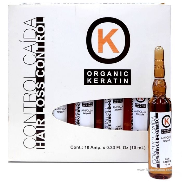 K Organic Keratin Hair Loss Control Amples 0.33 oz - 10 Vials