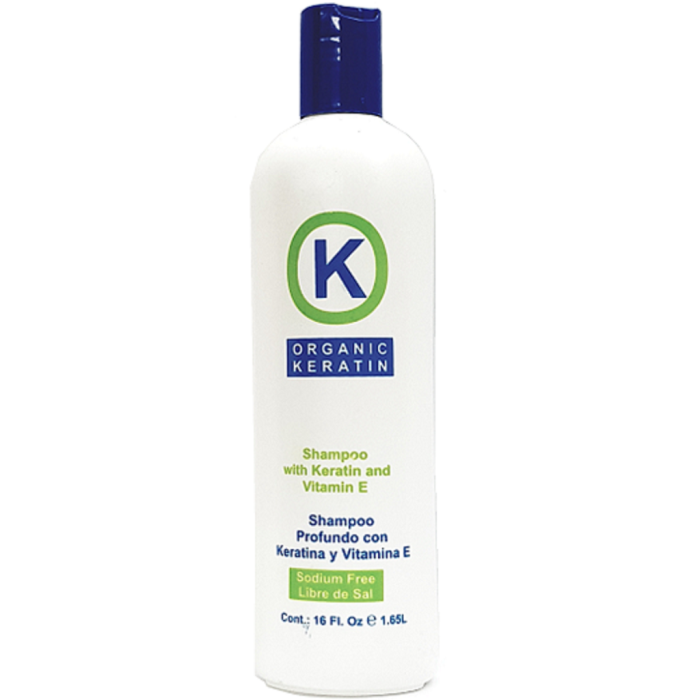 K Organic Keratin Shampoo with Keratin and Vitamin E 16 oz