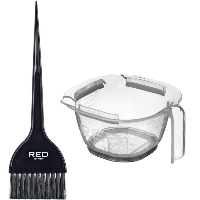 Red by Kiss Dye Bowl with Dye Brush - Clear #CK09