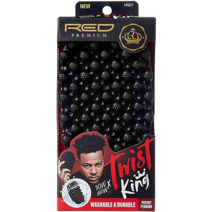 Red Premium Bow Wow X Twist King Luxury Twist Styler - Washable & Durable #HS01 