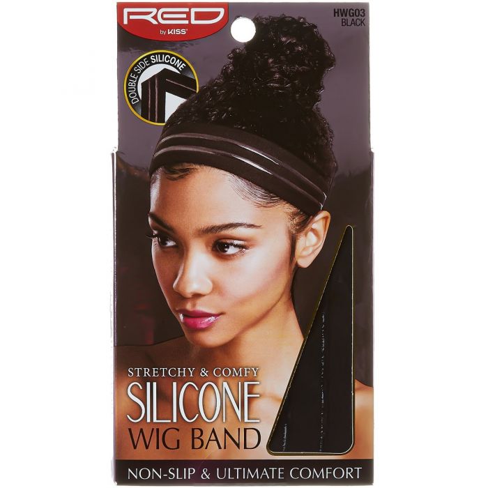 Red by Kiss Stretchy & Comfy Elastic Wig Band - Black #HWG03