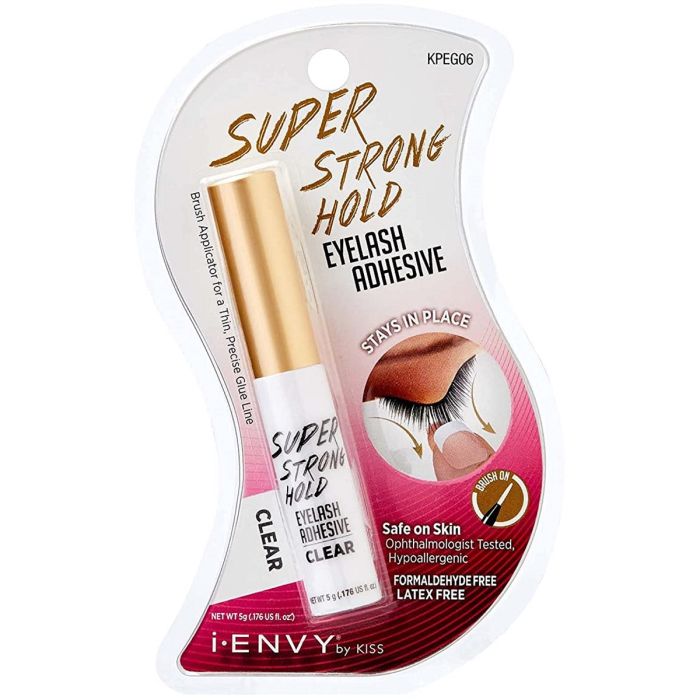 Kiss i-ENVY Super Strong Hold Eyelash Adhesive - Clear 0.176 oz #KPEG06