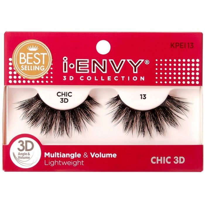 Kiss i-ENVY 3D Collection Multiangle & Volume Eyelashes 1 Pair Pack - CHIC 3D #KPEI13