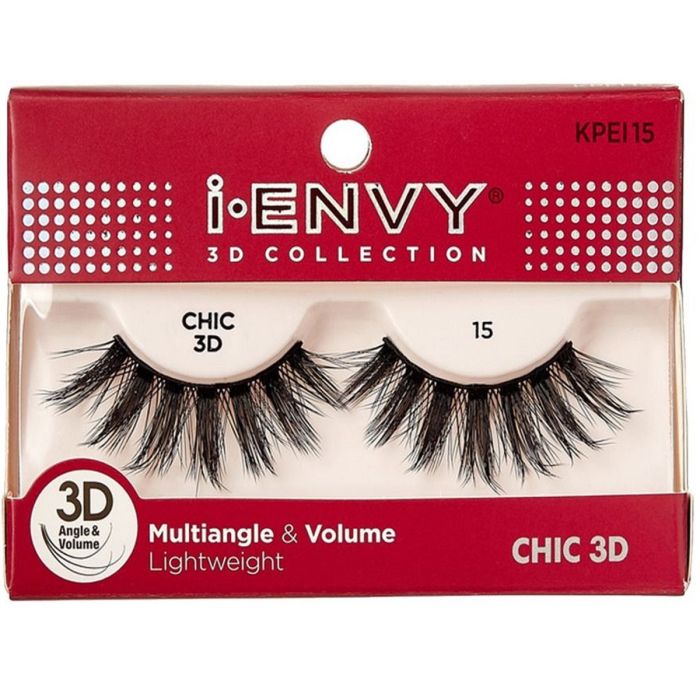 Kiss i-ENVY 3D Collection Multiangle & Volume Eyelashes 1 Pair Pack - CHIC 3D #KPEI15
