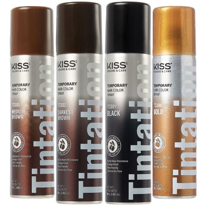 Red by Kiss Tintation Temporary Hair Color Spray 2.82 oz [Regular Size] [4 Color Options]