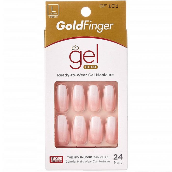 Kiss Gold Finger Posh Queen 24 Nails #GF101