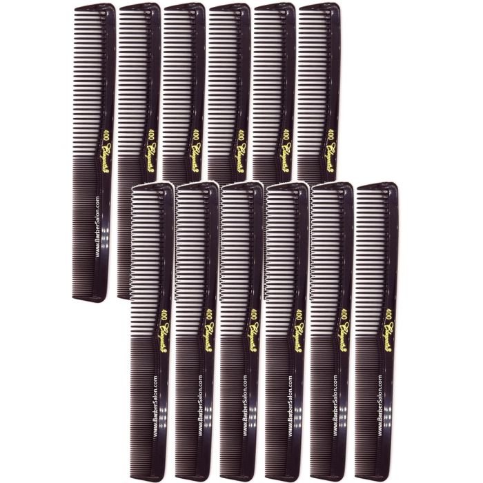 Krest Cleopatra All Purpose Styling Combs - Plum #400 - 12 Pack
