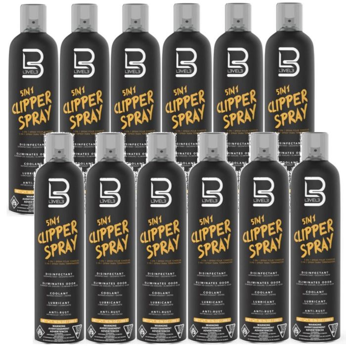 L3VEL3 5-IN-1 Clipper Spray 10.14 oz [12 Pack]