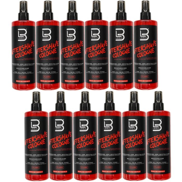 L3VEL3 After Shave Spray Cologne - Flame 13.5 oz [12 Pack]