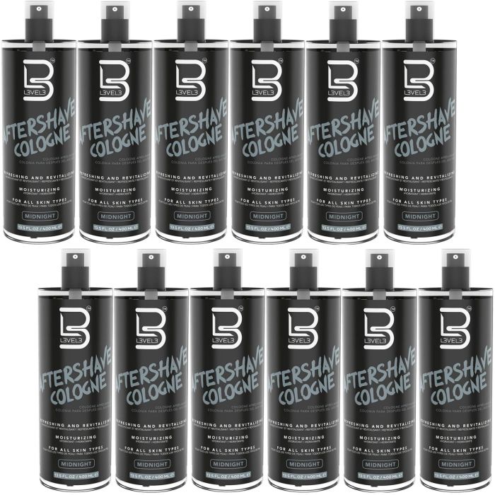 L3VEL3 After Shave Spray Cologne - Midnight 13.5 oz [12 Pack]