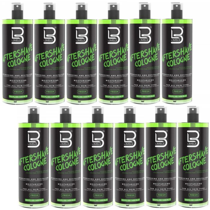 L3VEL3 After Shave Spray Cologne - Fresh 13.5 oz [12 Pack]