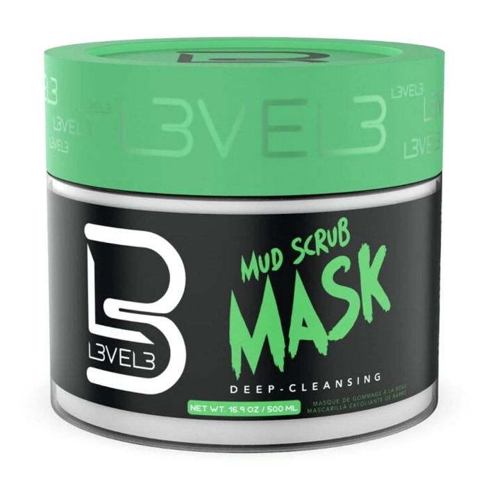 L3VEL3 Mud Facial Scrub Mask 16.9 oz