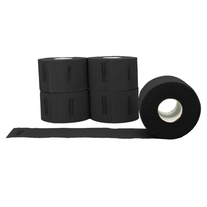 L3VEL3 Neck Strip Rolls Black - 500 Strips #R029B